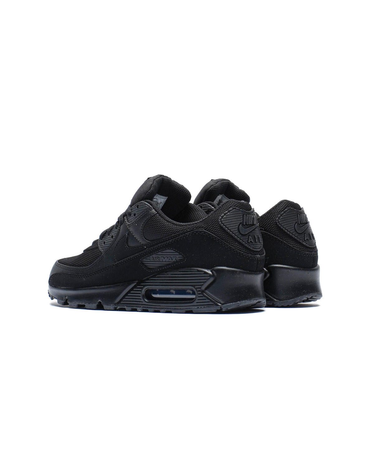 Nike air max 90 black white stitching best sale